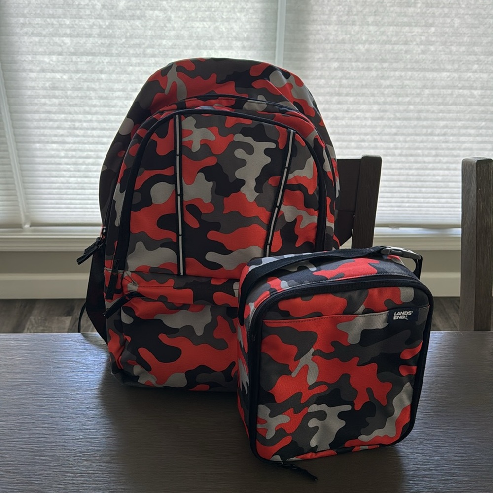 Lands End Backpack & Lunch Box